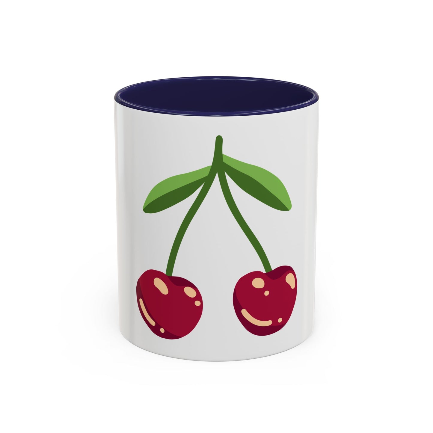 Cherry Delight Accent Coffee Mug - Perfect for Home, Office, Gift Ideas, Summer Vibes, Eco-Friendly Coffee Lovers