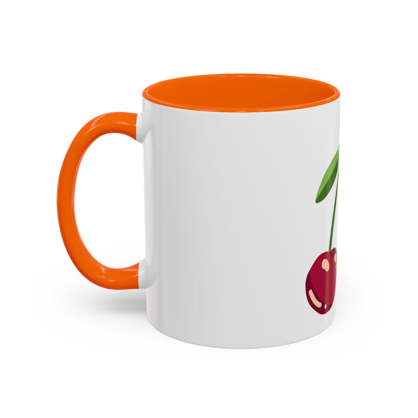 Cherry Delight Accent Coffee Mug - Perfect for Home, Office, Gift Ideas, Summer Vibes, Eco-Friendly Coffee Lovers