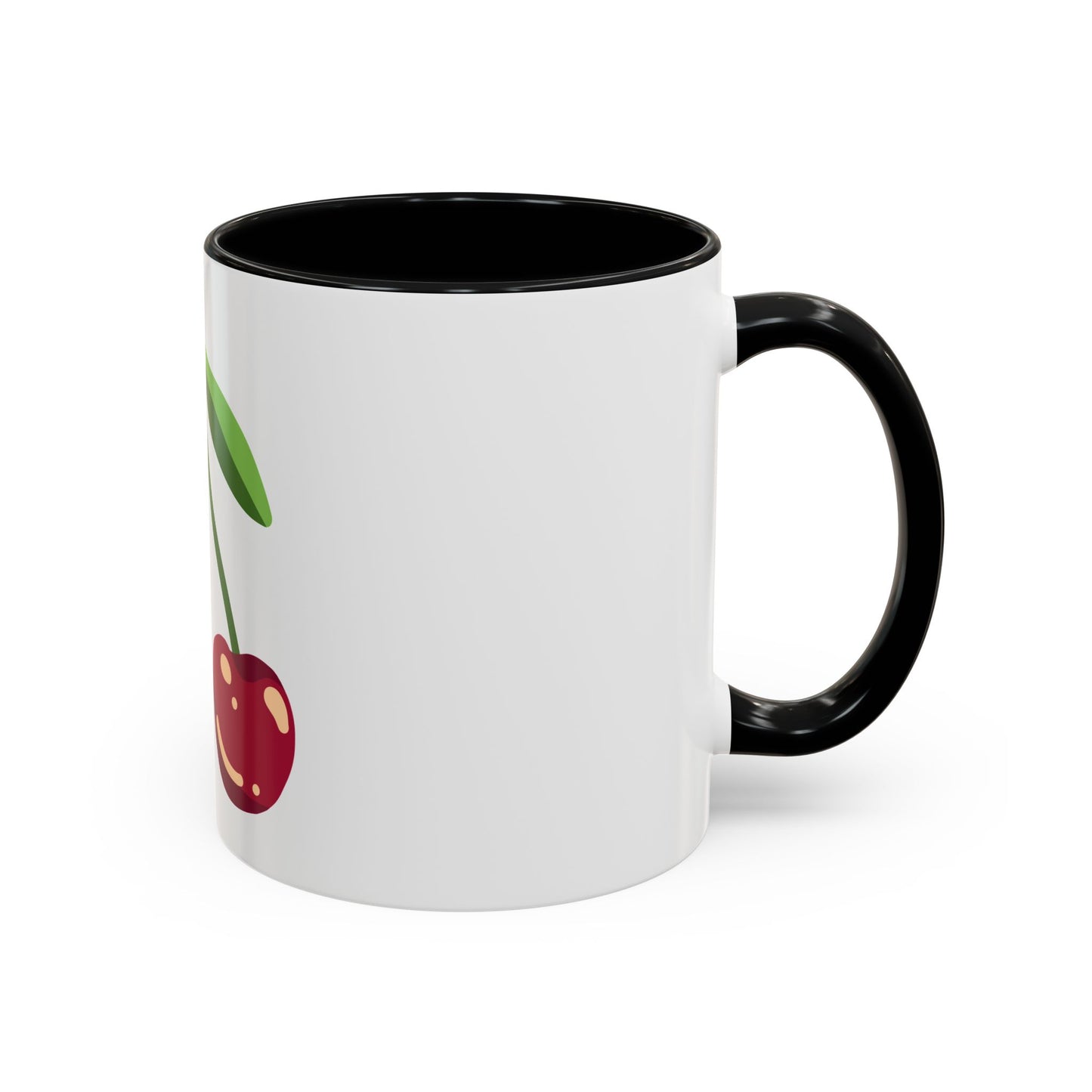 Cherry Delight Accent Coffee Mug - Perfect for Home, Office, Gift Ideas, Summer Vibes, Eco-Friendly Coffee Lovers
