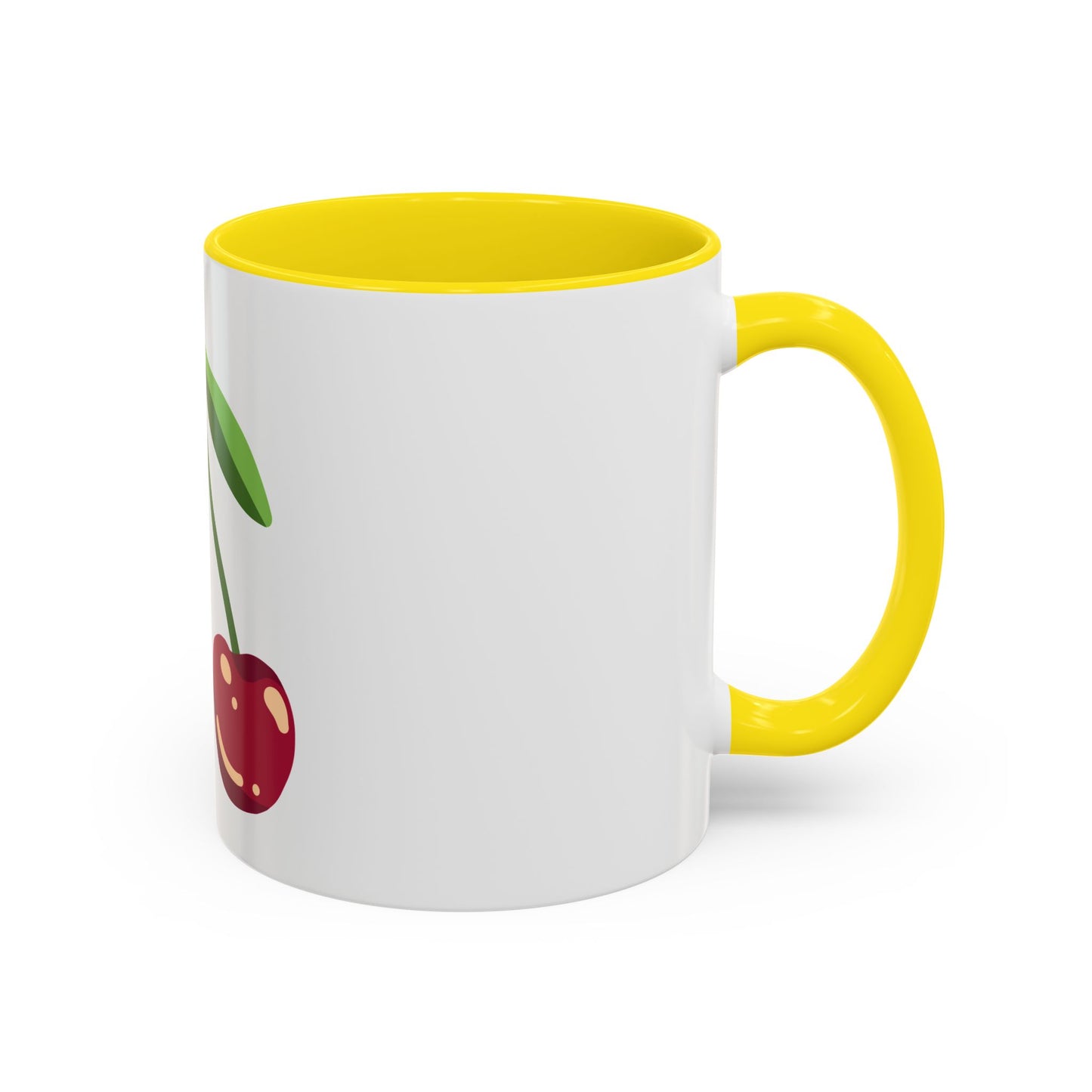 Cherry Delight Accent Coffee Mug - Perfect for Home, Office, Gift Ideas, Summer Vibes, Eco-Friendly Coffee Lovers