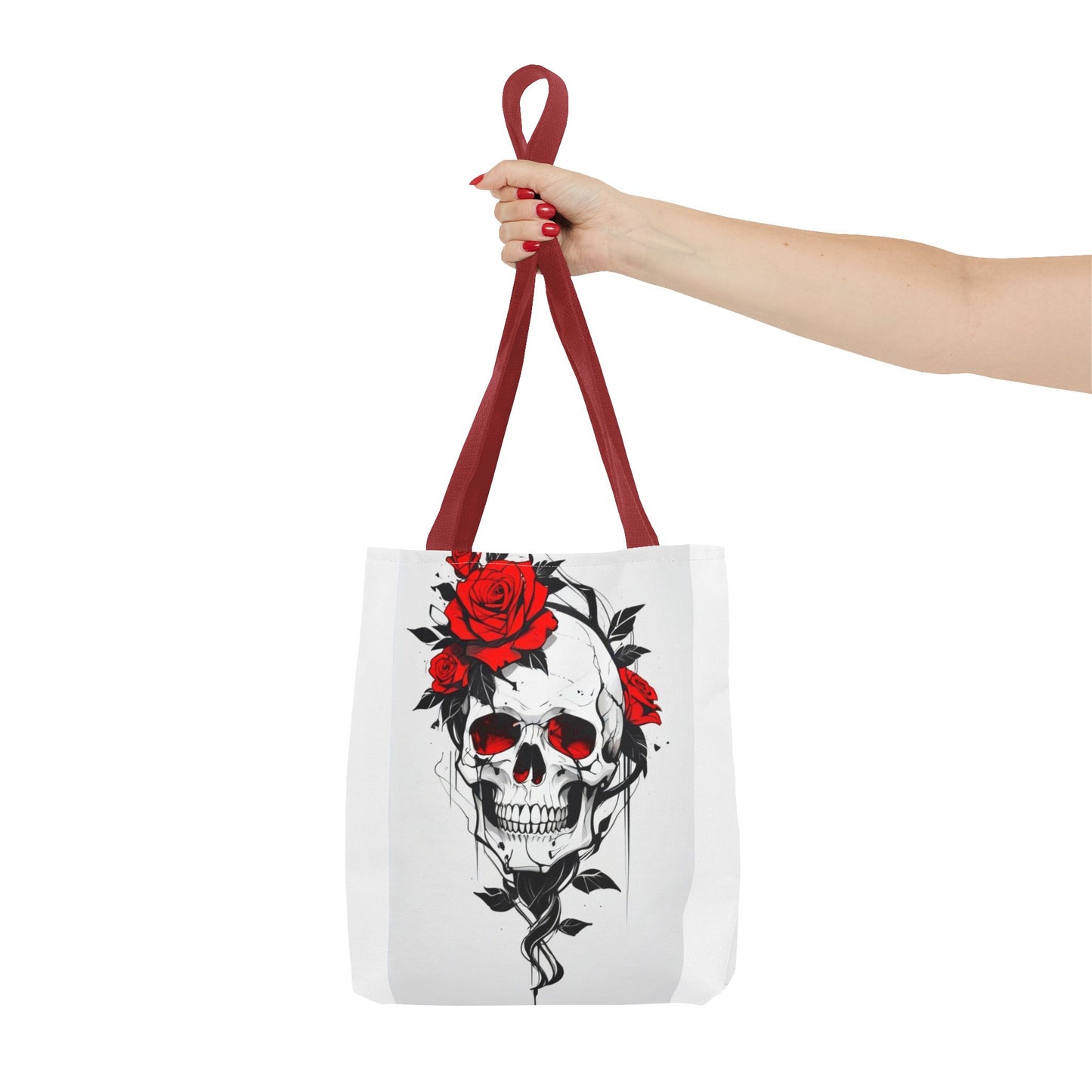 Gothic Floral Tote Bag | Skull & Snake Designs | Eco-Friendly Shopping, Gift for Her, Boho Chic, Fashion Statement, Casual Accessory