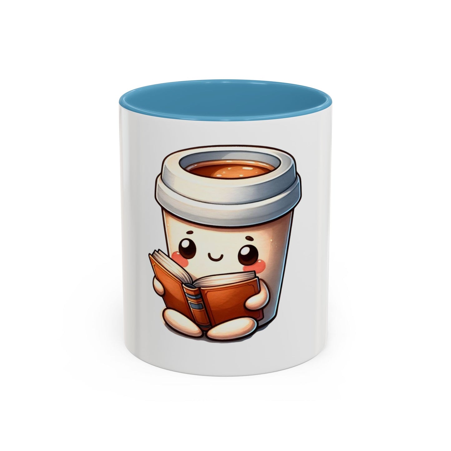 Cute Coffee Mug for Book Lovers, Novelty Mug, Gift for Readers, Caffeine Lover's Cup, Cozy Reading Accessory