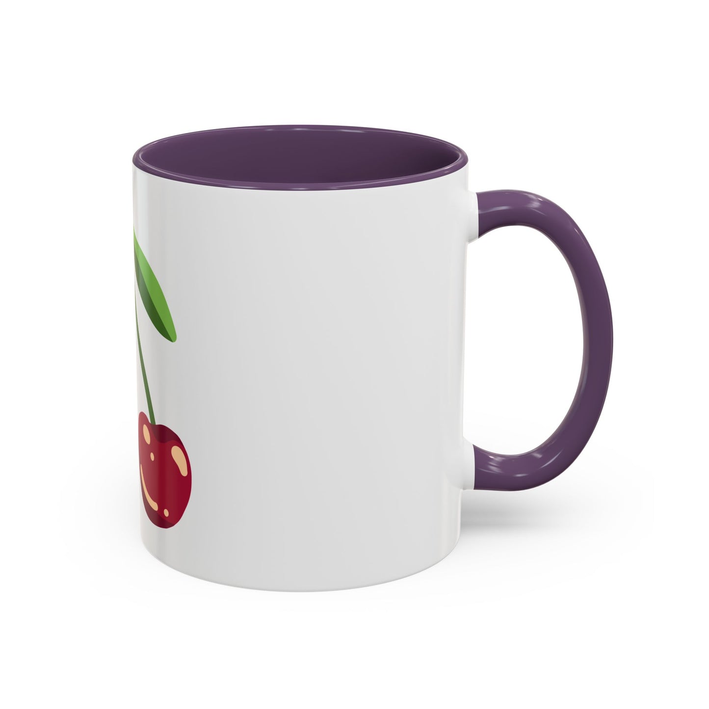 Cherry Delight Accent Coffee Mug - Perfect for Home, Office, Gift Ideas, Summer Vibes, Eco-Friendly Coffee Lovers
