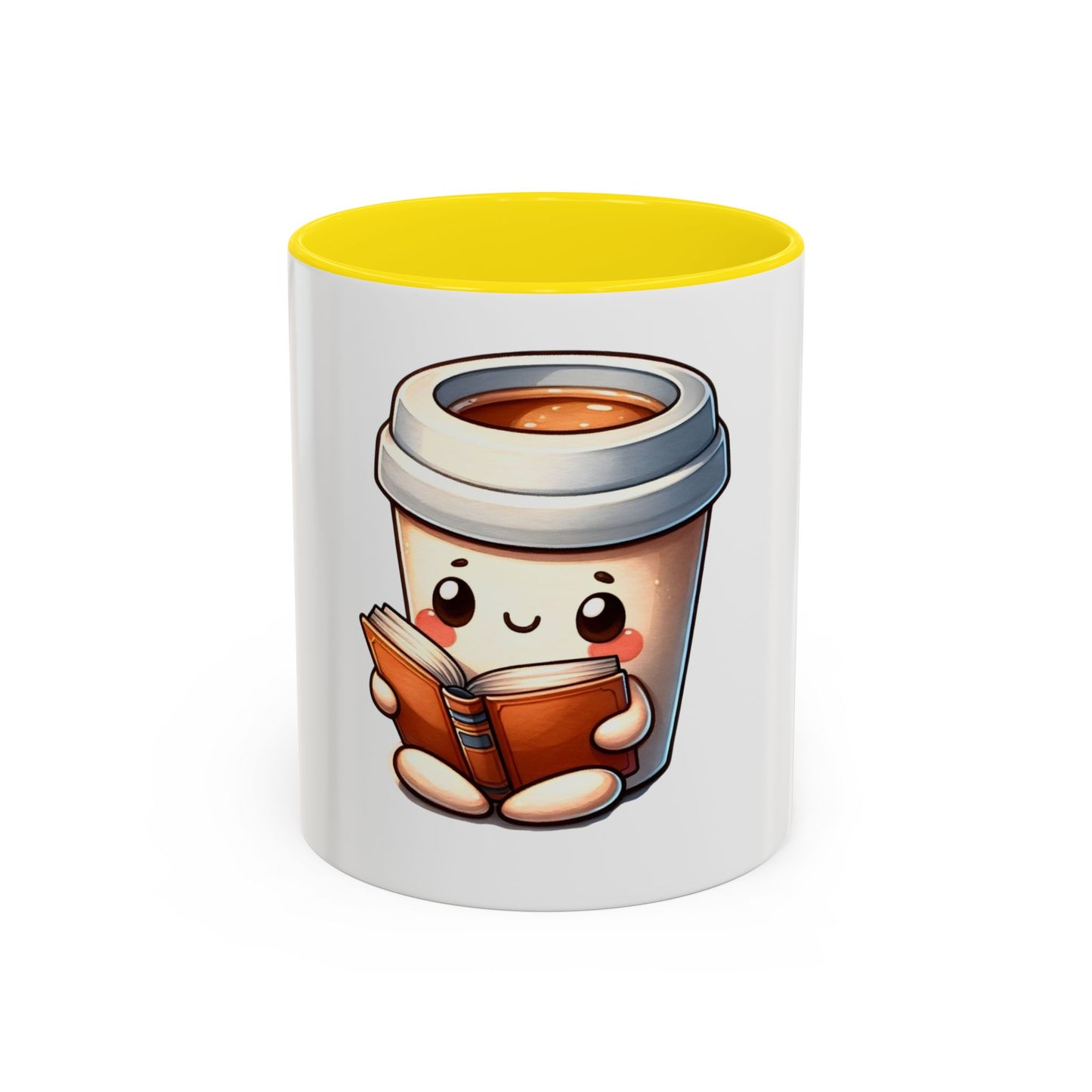 Cute Coffee Mug for Book Lovers, Novelty Mug, Gift for Readers, Caffeine Lover's Cup, Cozy Reading Accessory