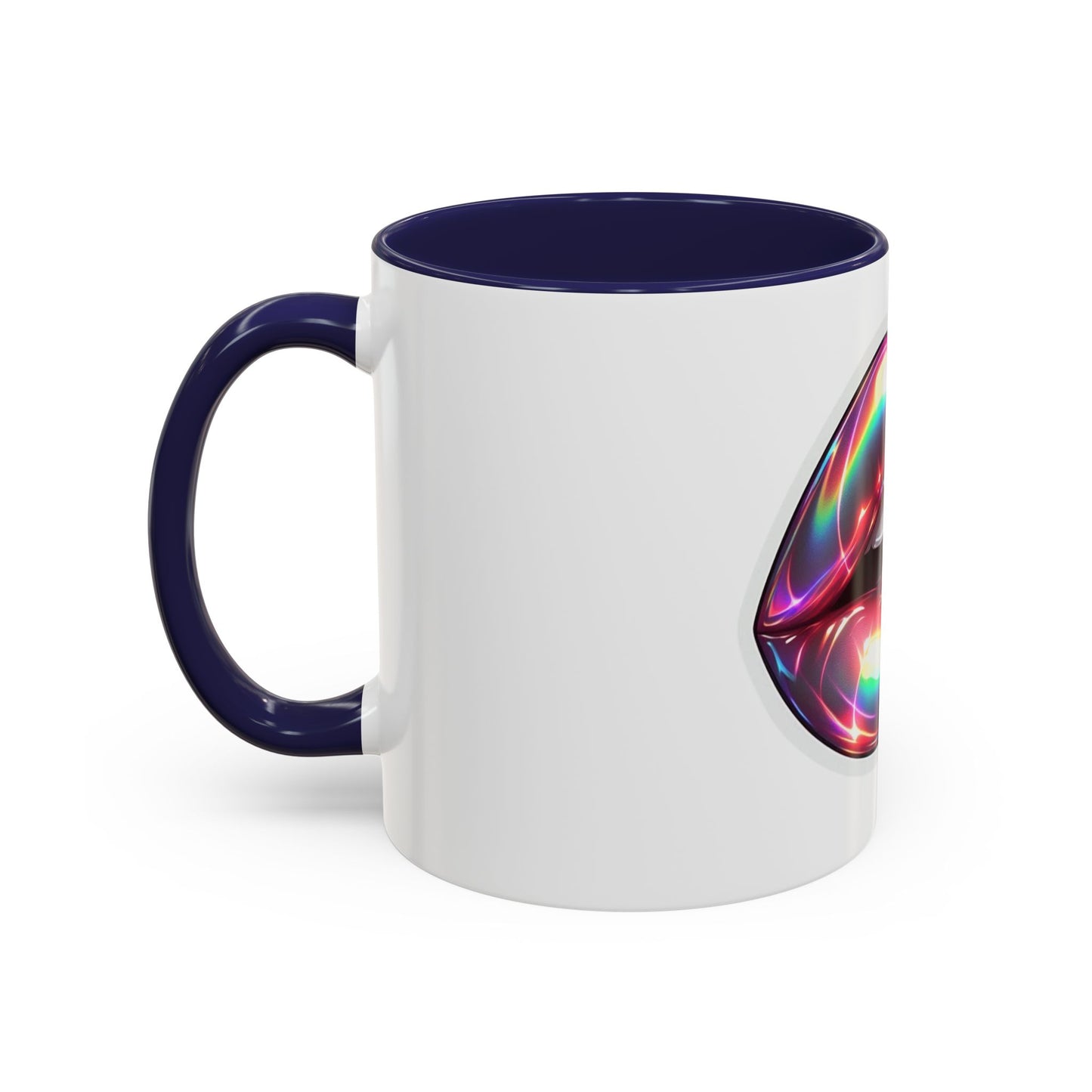 Glossy Lip Art Coffee Mug | Rainbow Kiss Design | Unique Gift for Her, Coffee Lovers, Birthday, Valentine's Day
