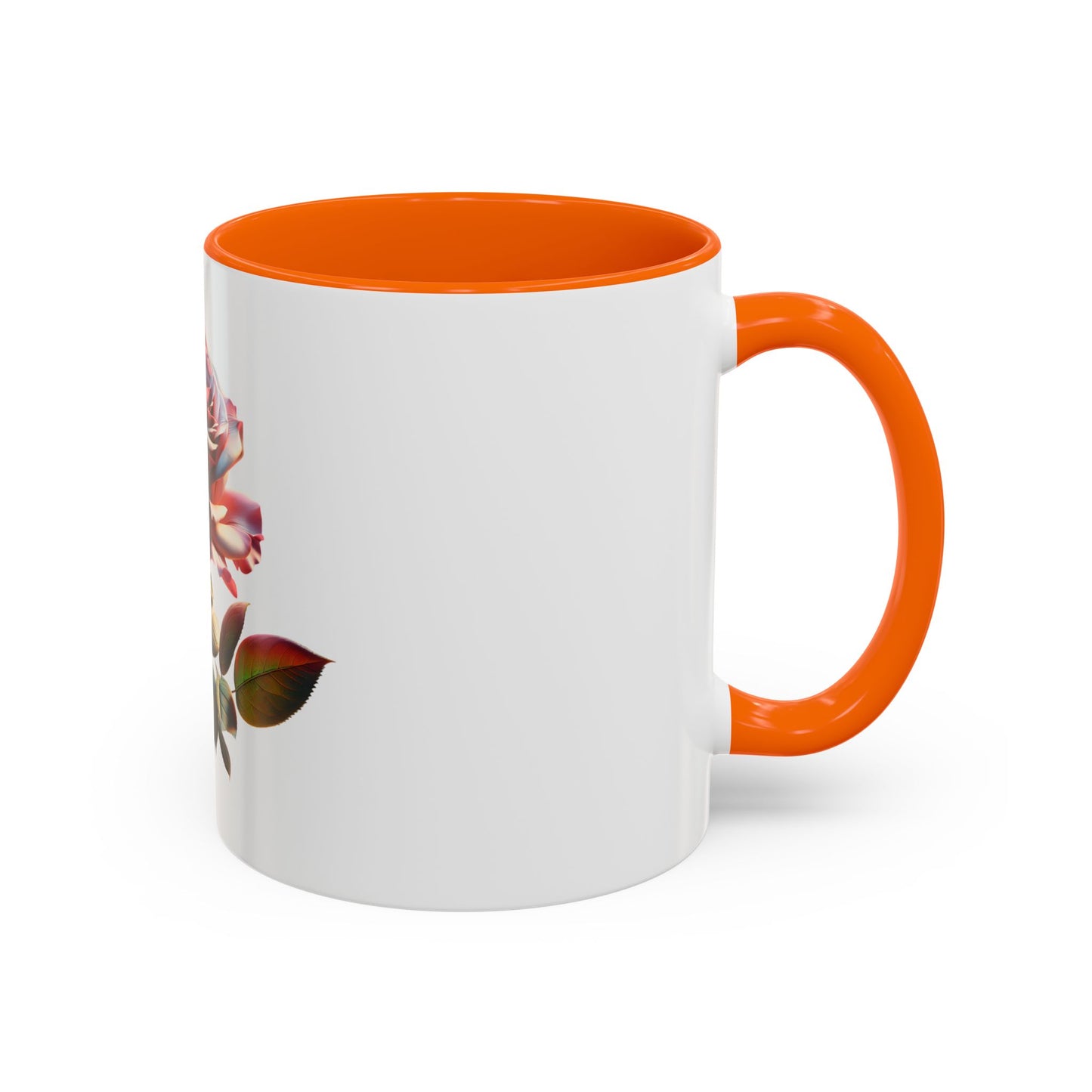 Elegant Rose Accent Coffee Mug - Floral Gift for Tea Lovers, Home Decor, Mother's Day, Valentine's Day, Office Supplies