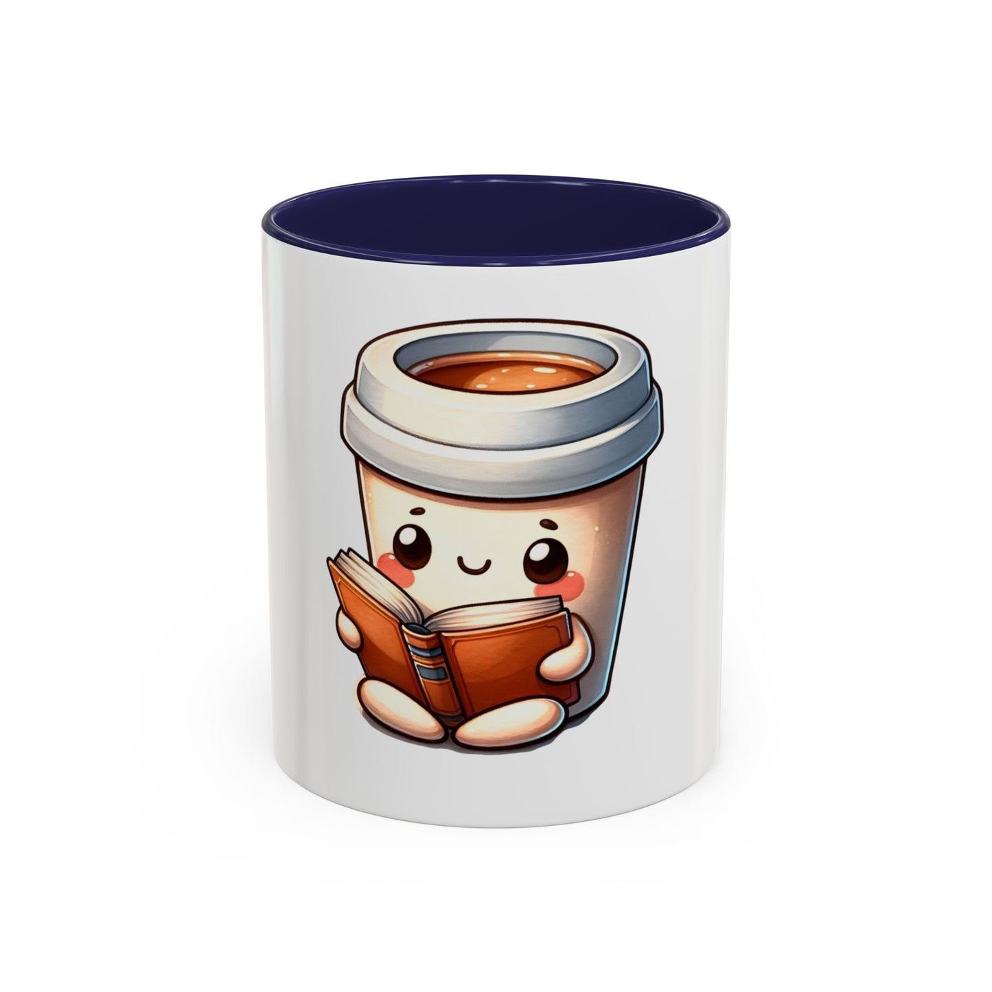 Cute Coffee Mug for Book Lovers, Novelty Mug, Gift for Readers, Caffeine Lover's Cup, Cozy Reading Accessory