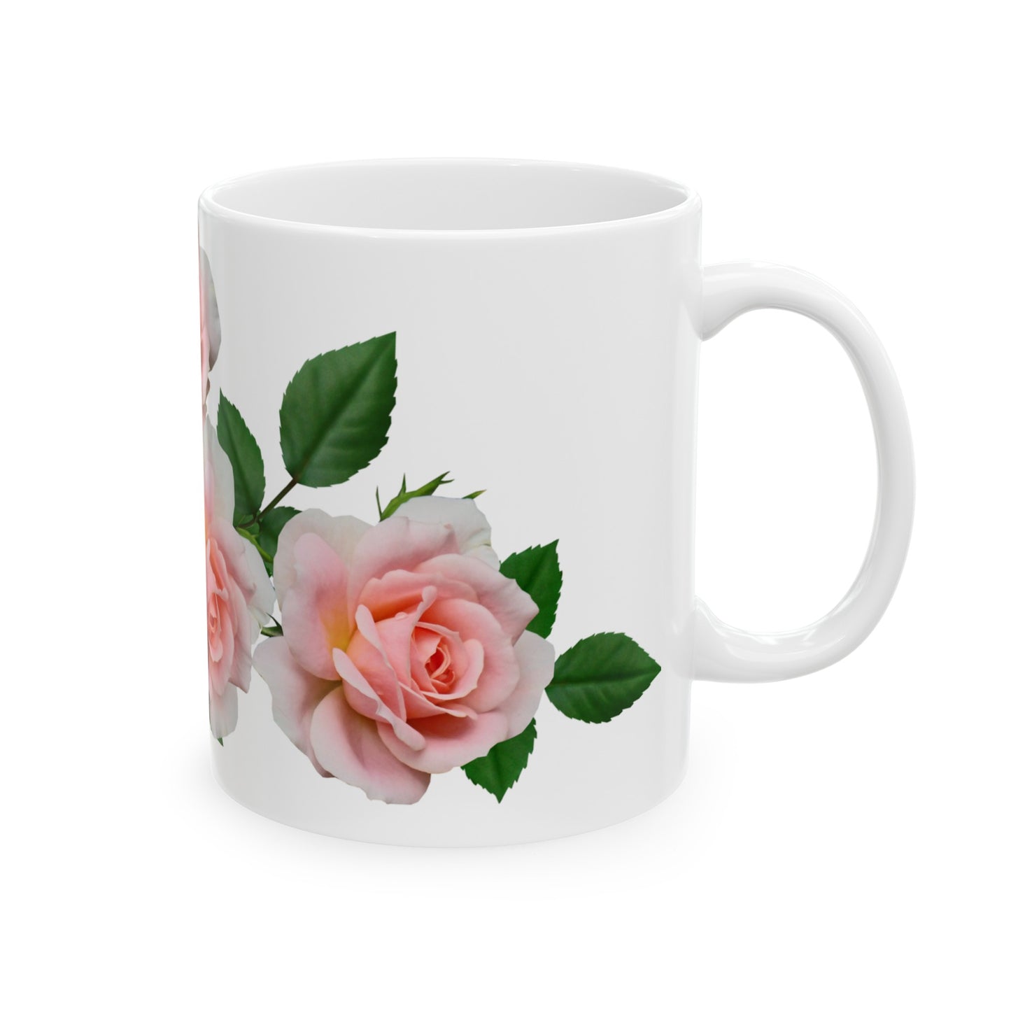 Rose flower Mug, (11oz, 15oz)