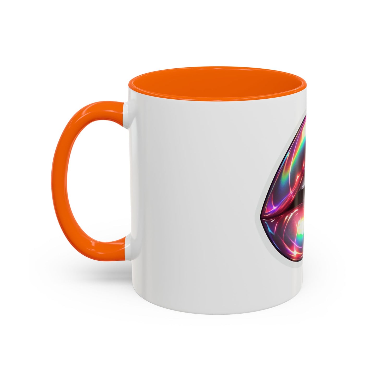 Glossy Lip Art Coffee Mug | Rainbow Kiss Design | Unique Gift for Her, Coffee Lovers, Birthday, Valentine's Day