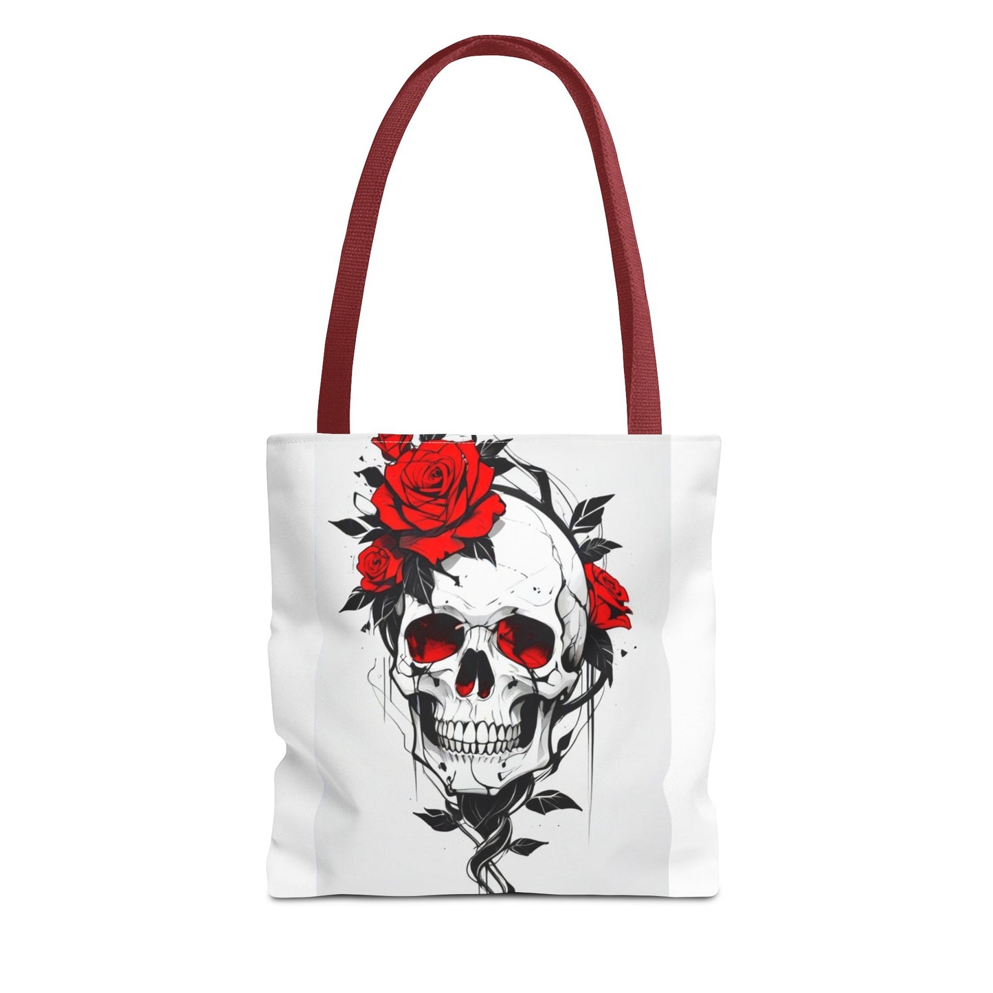 Gothic Floral Tote Bag | Skull & Snake Designs | Eco-Friendly Shopping, Gift for Her, Boho Chic, Fashion Statement, Casual Accessory