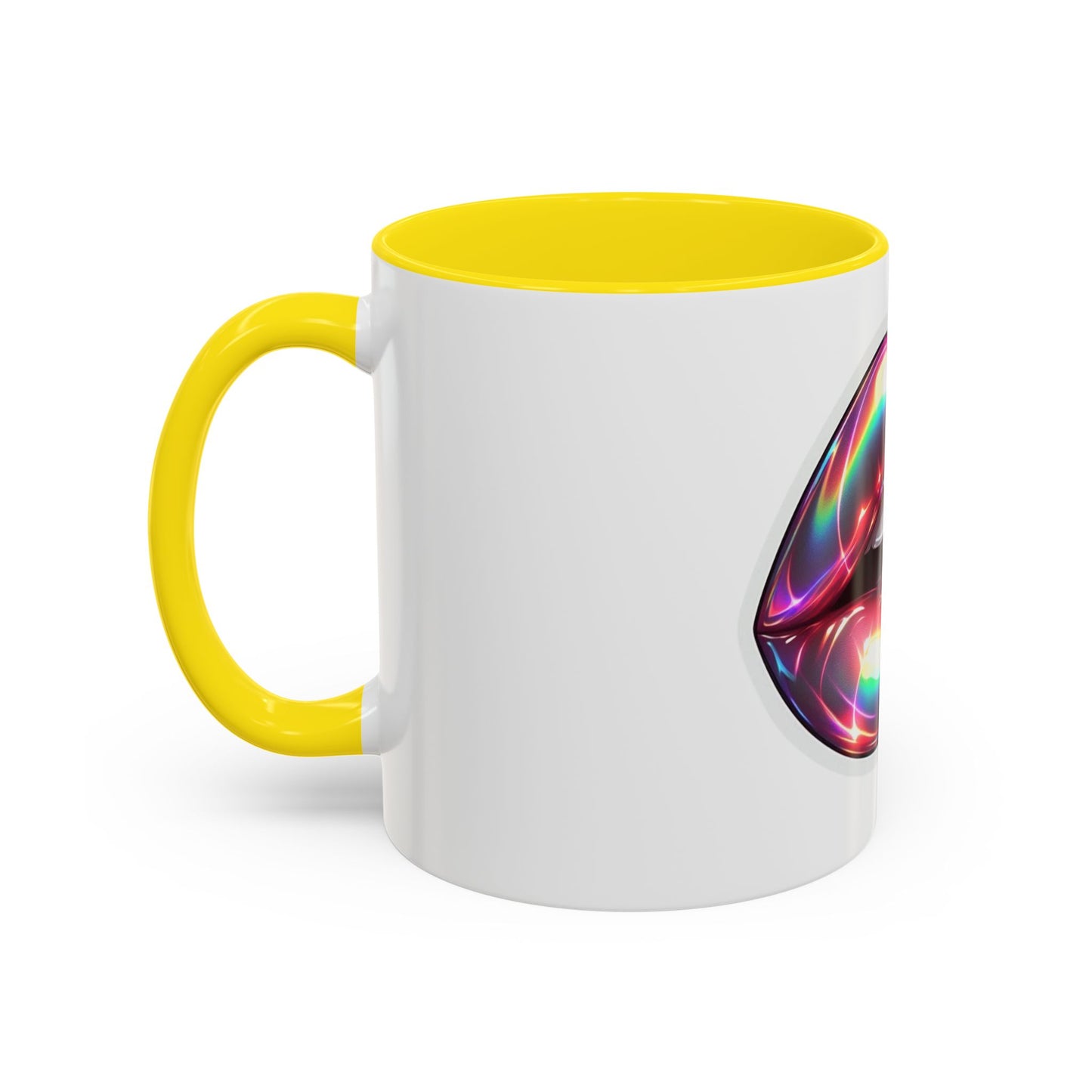 Glossy Lip Art Coffee Mug | Rainbow Kiss Design | Unique Gift for Her, Coffee Lovers, Birthday, Valentine's Day
