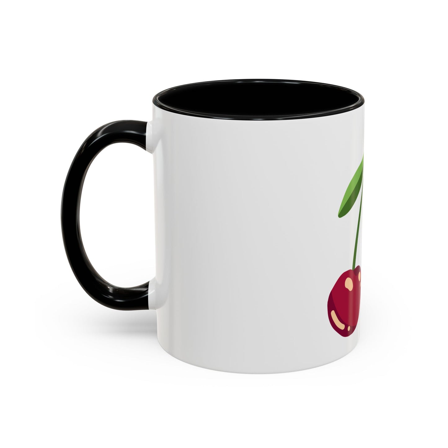 Cherry Delight Accent Coffee Mug - Perfect for Home, Office, Gift Ideas, Summer Vibes, Eco-Friendly Coffee Lovers