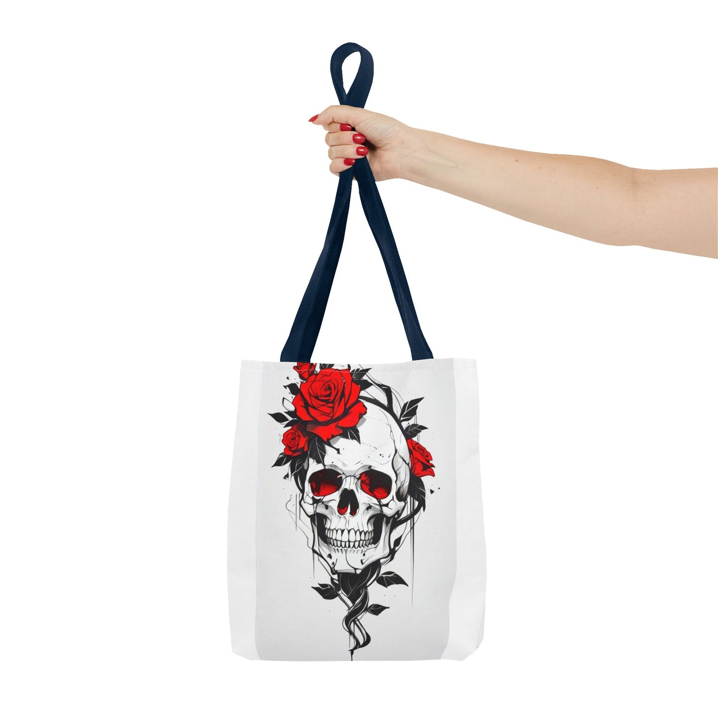 Gothic Floral Tote Bag | Skull & Snake Designs | Eco-Friendly Shopping, Gift for Her, Boho Chic, Fashion Statement, Casual Accessory