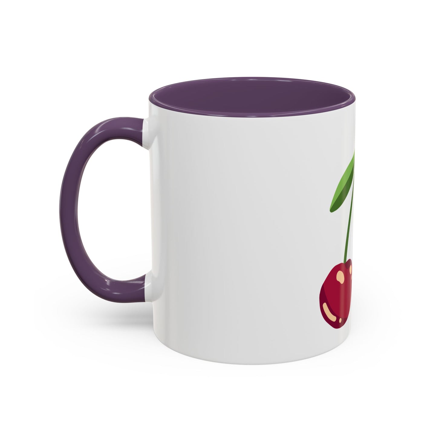 Cherry Delight Accent Coffee Mug - Perfect for Home, Office, Gift Ideas, Summer Vibes, Eco-Friendly Coffee Lovers