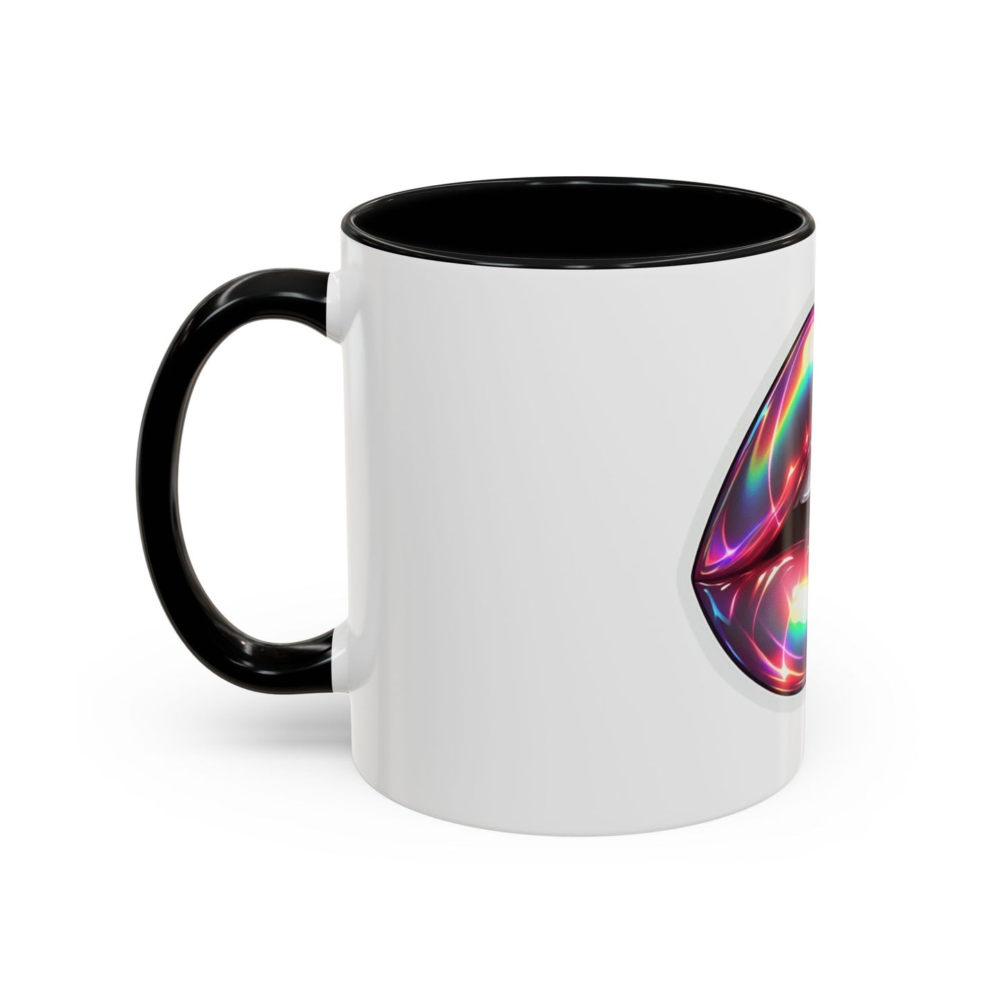 Glossy Lip Art Coffee Mug | Rainbow Kiss Design | Unique Gift for Her, Coffee Lovers, Birthday, Valentine's Day
