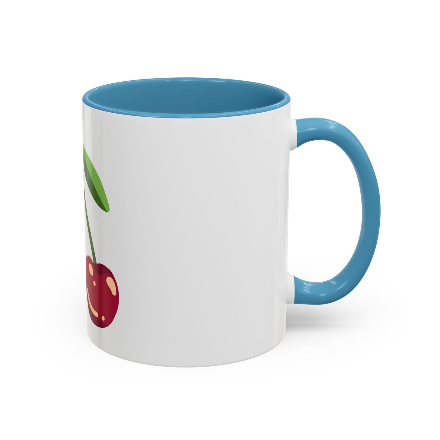 Cherry Delight Accent Coffee Mug - Perfect for Home, Office, Gift Ideas, Summer Vibes, Eco-Friendly Coffee Lovers