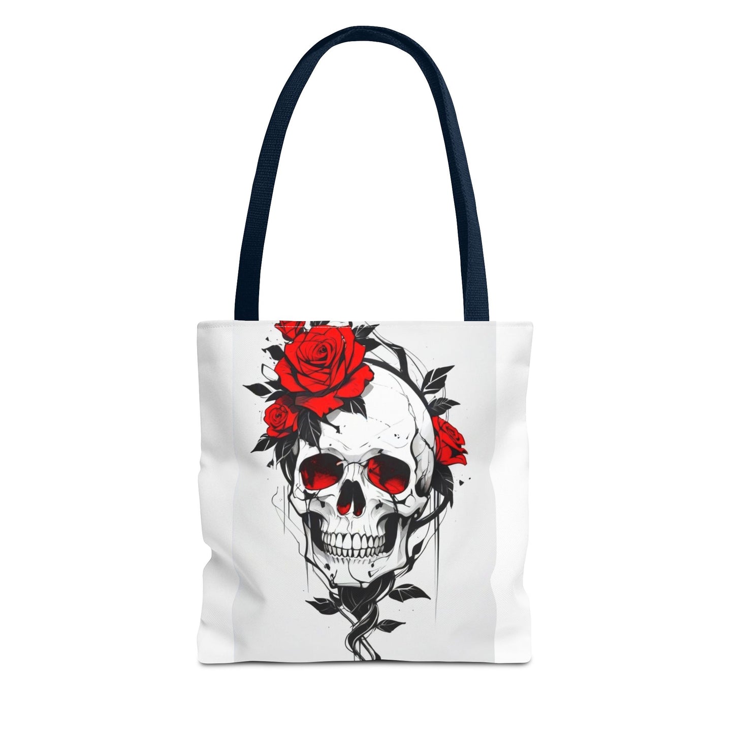 Gothic Floral Tote Bag | Skull & Snake Designs | Eco-Friendly Shopping, Gift for Her, Boho Chic, Fashion Statement, Casual Accessory