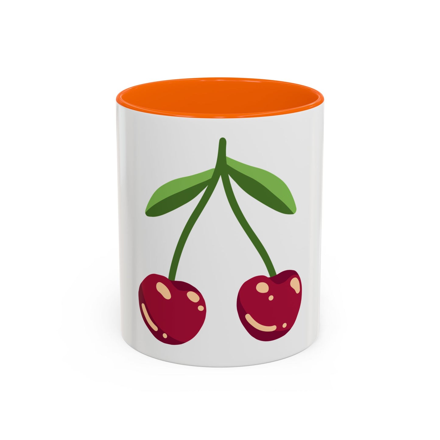 Cherry Delight Accent Coffee Mug - Perfect for Home, Office, Gift Ideas, Summer Vibes, Eco-Friendly Coffee Lovers