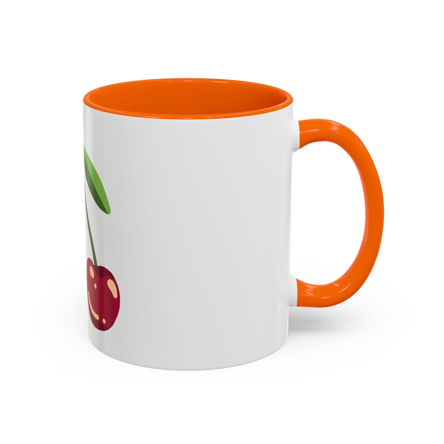 Cherry Delight Accent Coffee Mug - Perfect for Home, Office, Gift Ideas, Summer Vibes, Eco-Friendly Coffee Lovers