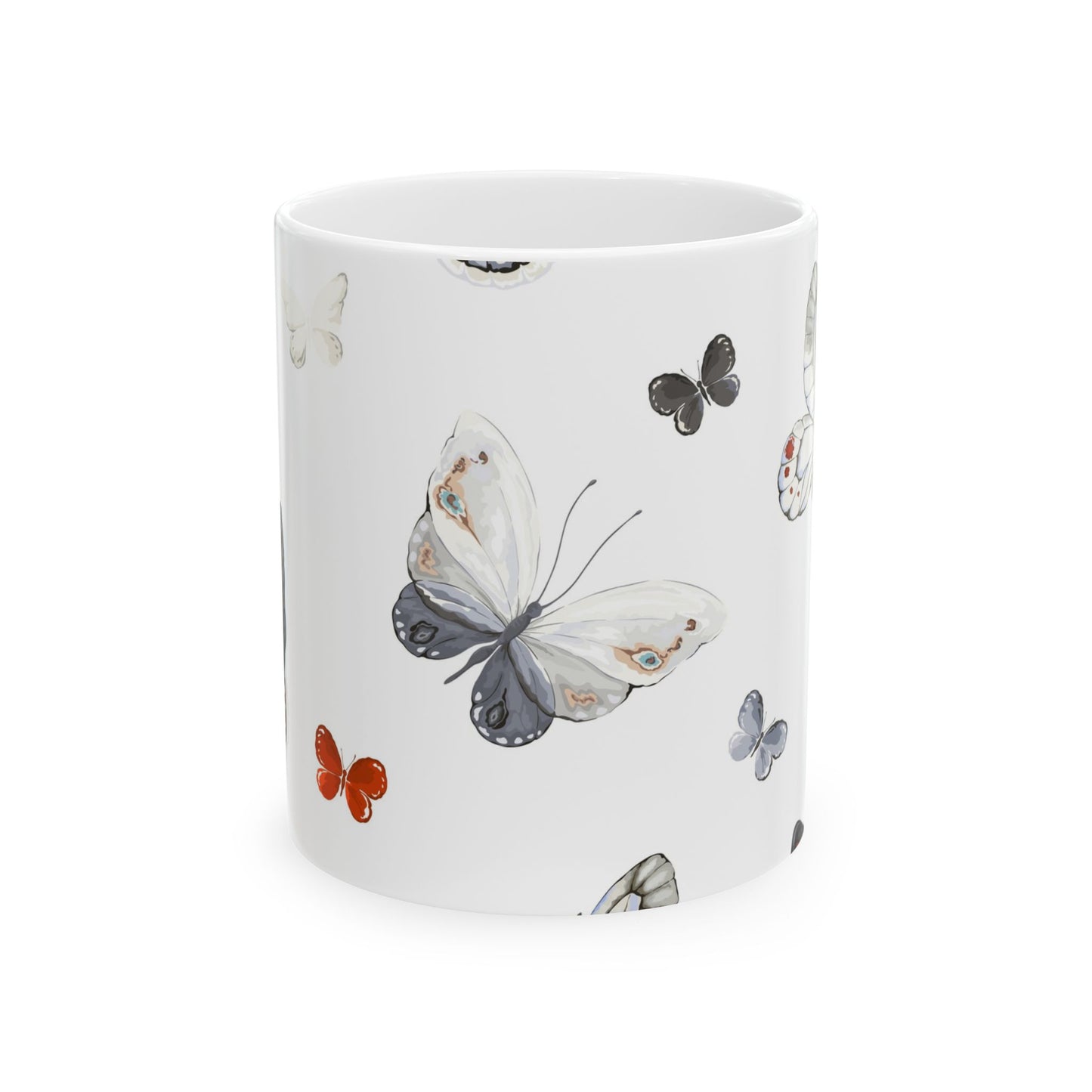 Butterfly Dreams Ceramic Mug - Nature Lover Gift, Coffee Cup, Butterfly Art, Home Decor, Tea Mug, Butterfly Collection