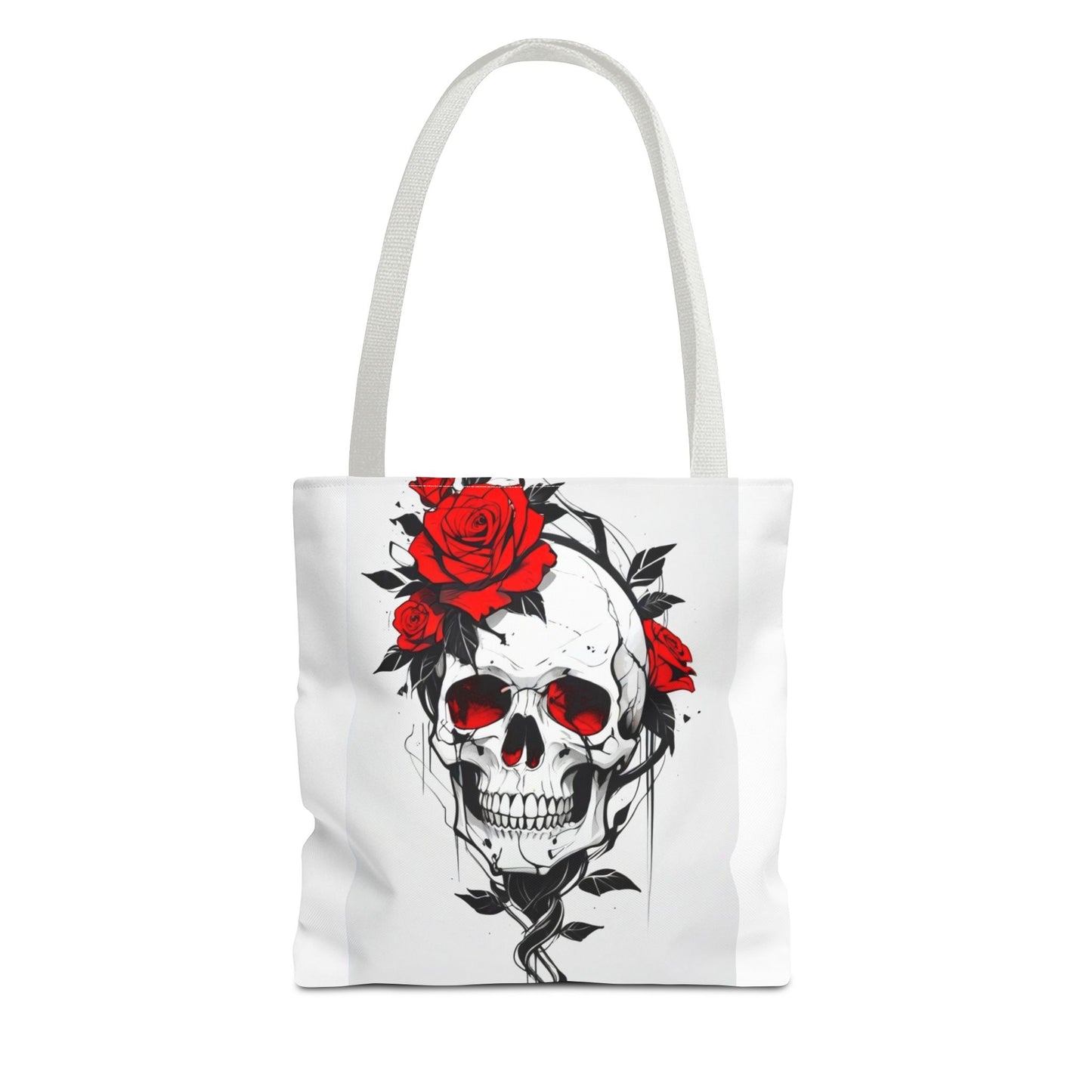 Gothic Floral Tote Bag | Skull & Snake Designs | Eco-Friendly Shopping, Gift for Her, Boho Chic, Fashion Statement, Casual Accessory