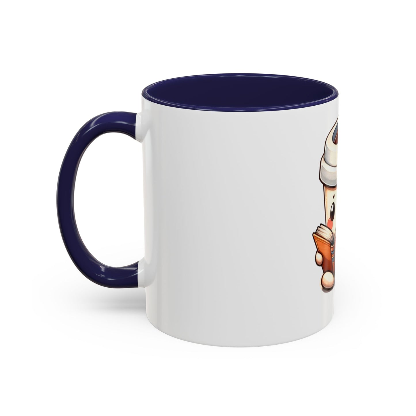 Cute Coffee Mug for Book Lovers, Novelty Mug, Gift for Readers, Caffeine Lover's Cup, Cozy Reading Accessory