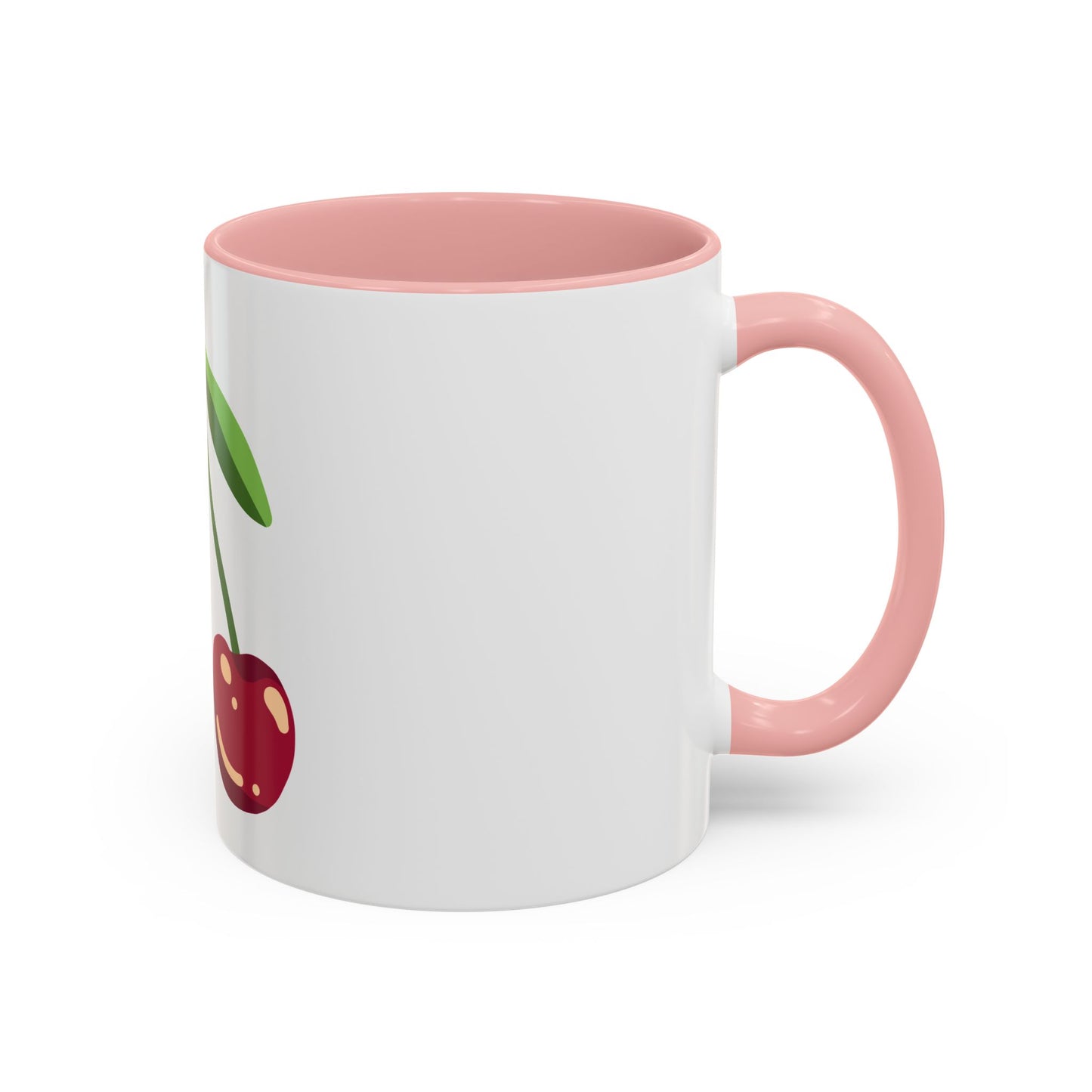 Cherry Delight Accent Coffee Mug - Perfect for Home, Office, Gift Ideas, Summer Vibes, Eco-Friendly Coffee Lovers