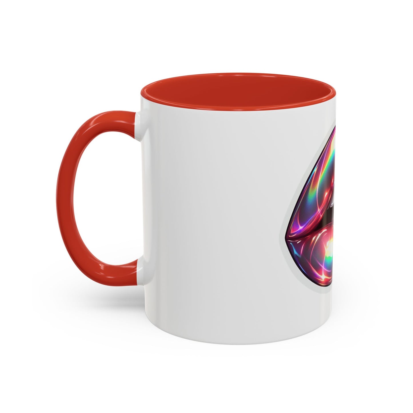 Glossy Lip Art Coffee Mug | Rainbow Kiss Design | Unique Gift for Her, Coffee Lovers, Birthday, Valentine's Day