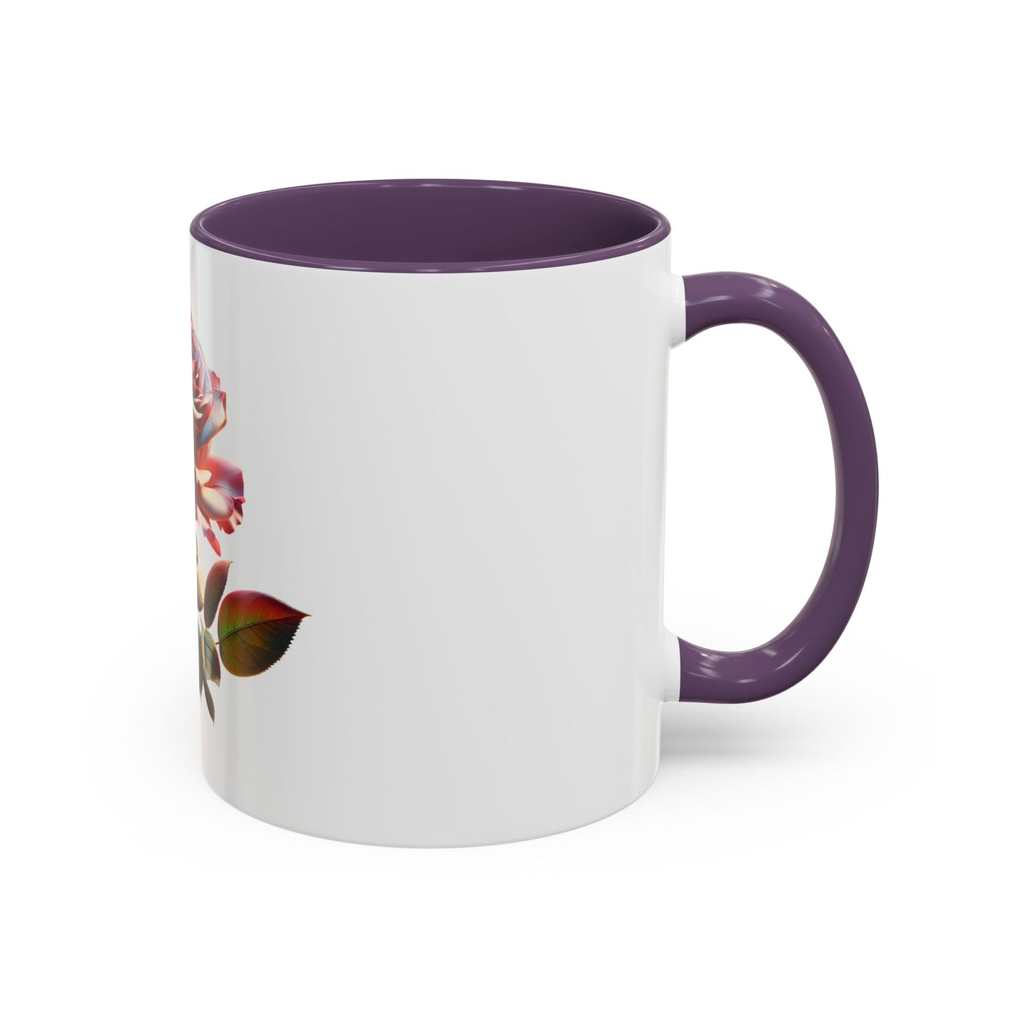 Elegant Rose Accent Coffee Mug - Floral Gift for Tea Lovers, Home Decor, Mother's Day, Valentine's Day, Office Supplies
