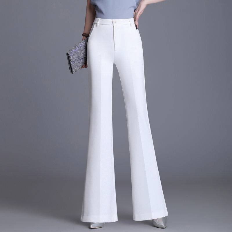 White High-waist Women's Loose Casual Pants