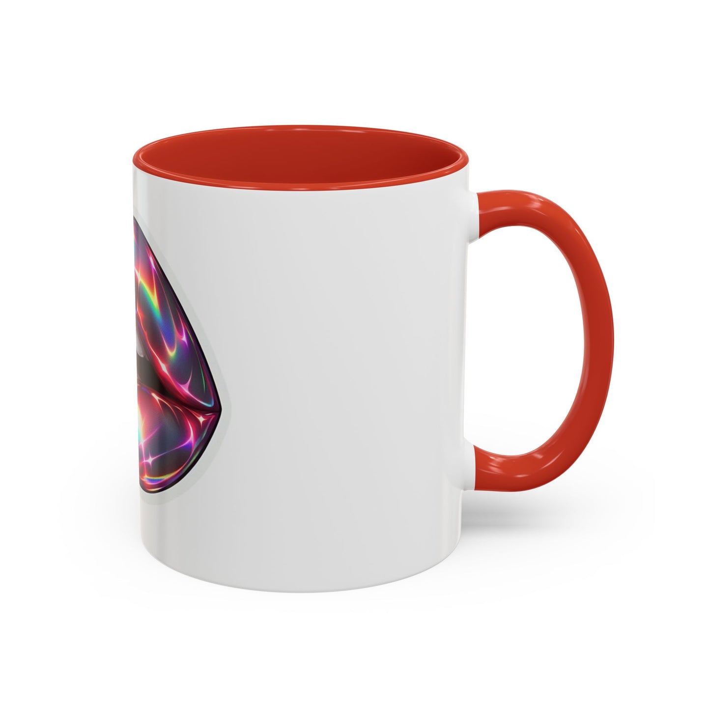 Glossy Lip Art Coffee Mug | Rainbow Kiss Design | Unique Gift for Her, Coffee Lovers, Birthday, Valentine's Day