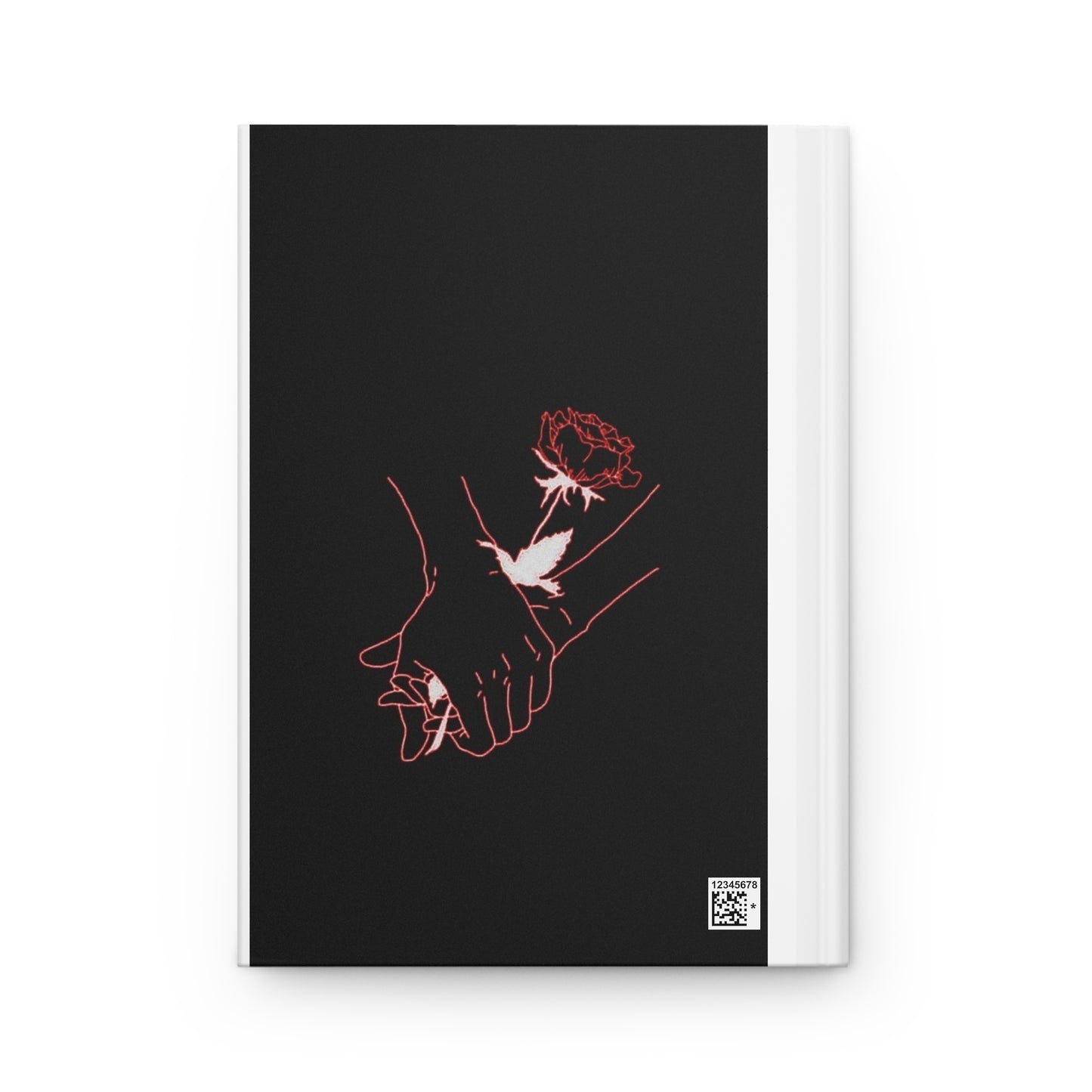 Romantic Hardcover Journal, Floral Diary, Gift for Her, Self-Reflection Notebook, Engagement Gift, Mother's Day Journal