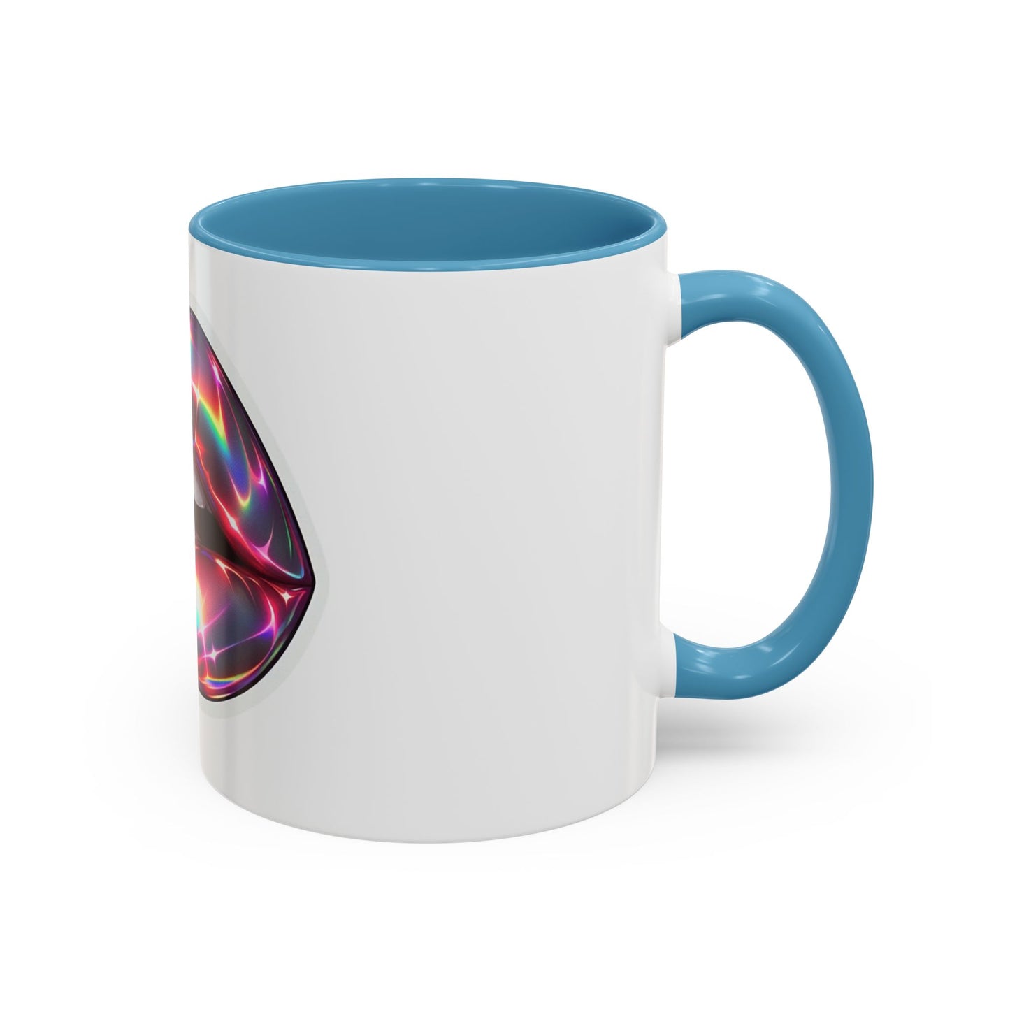 Glossy Lip Art Coffee Mug | Rainbow Kiss Design | Unique Gift for Her, Coffee Lovers, Birthday, Valentine's Day