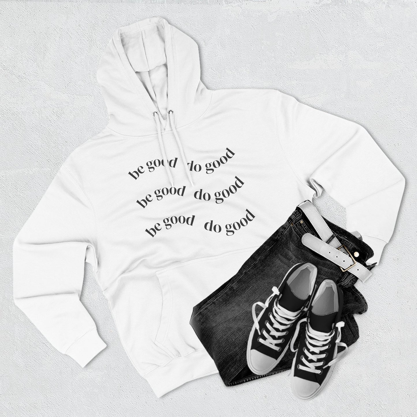 Be Good to Good Fleece Hoodie - Cozy Spirit Wear for Positive Vibes, Donations, Charitable Events, Gifts, Everyday Comfort