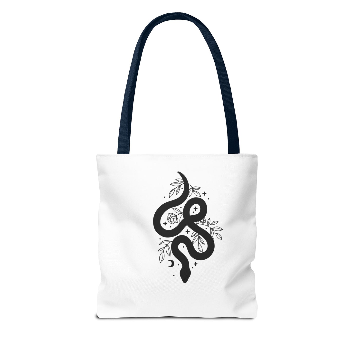Gothic Floral Tote Bag | Skull & Snake Designs | Eco-Friendly Shopping, Gift for Her, Boho Chic, Fashion Statement, Casual Accessory
