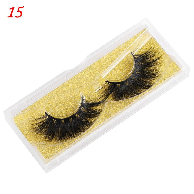 Eyelashes 25mm Wispy Fluffy Fake Lashes