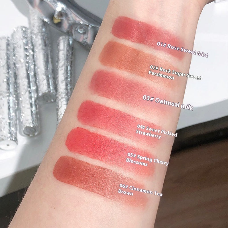 Velvet Mist Lip Mud Matte White Lipstick