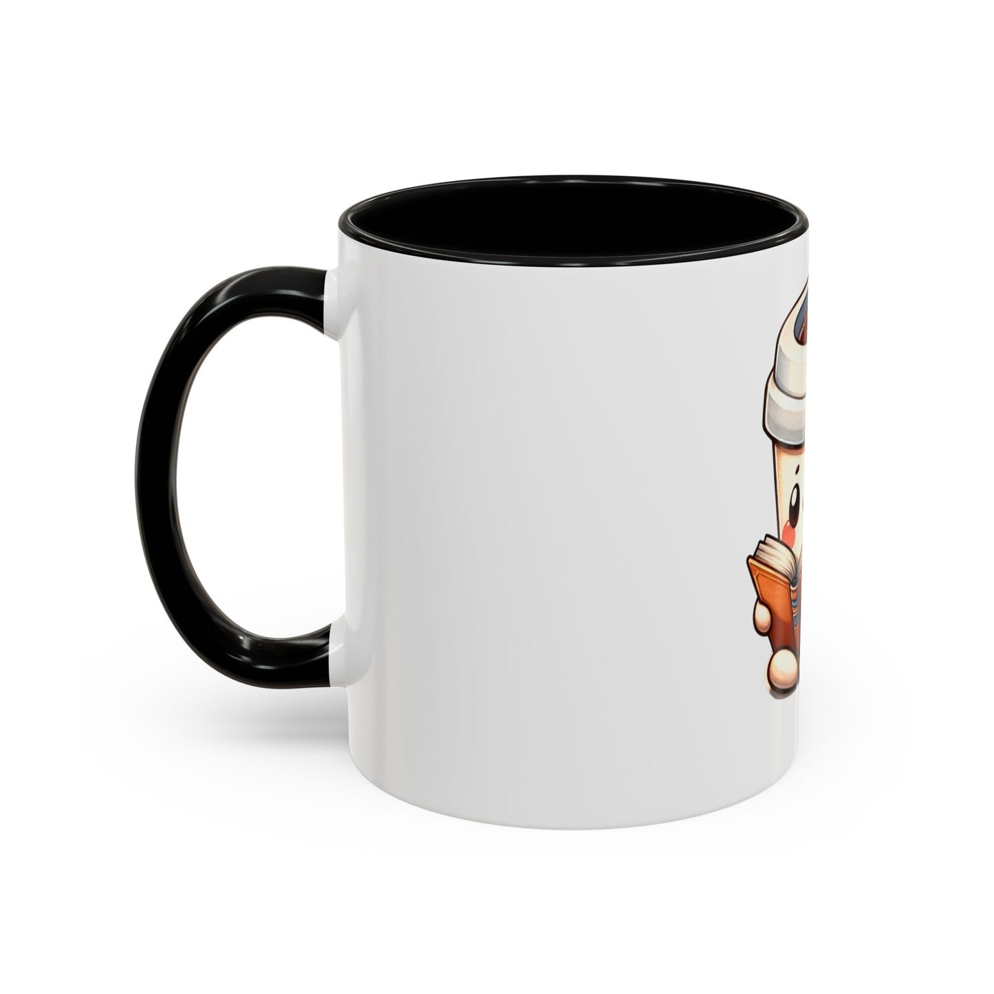 Cute Coffee Mug for Book Lovers, Novelty Mug, Gift for Readers, Caffeine Lover's Cup, Cozy Reading Accessory