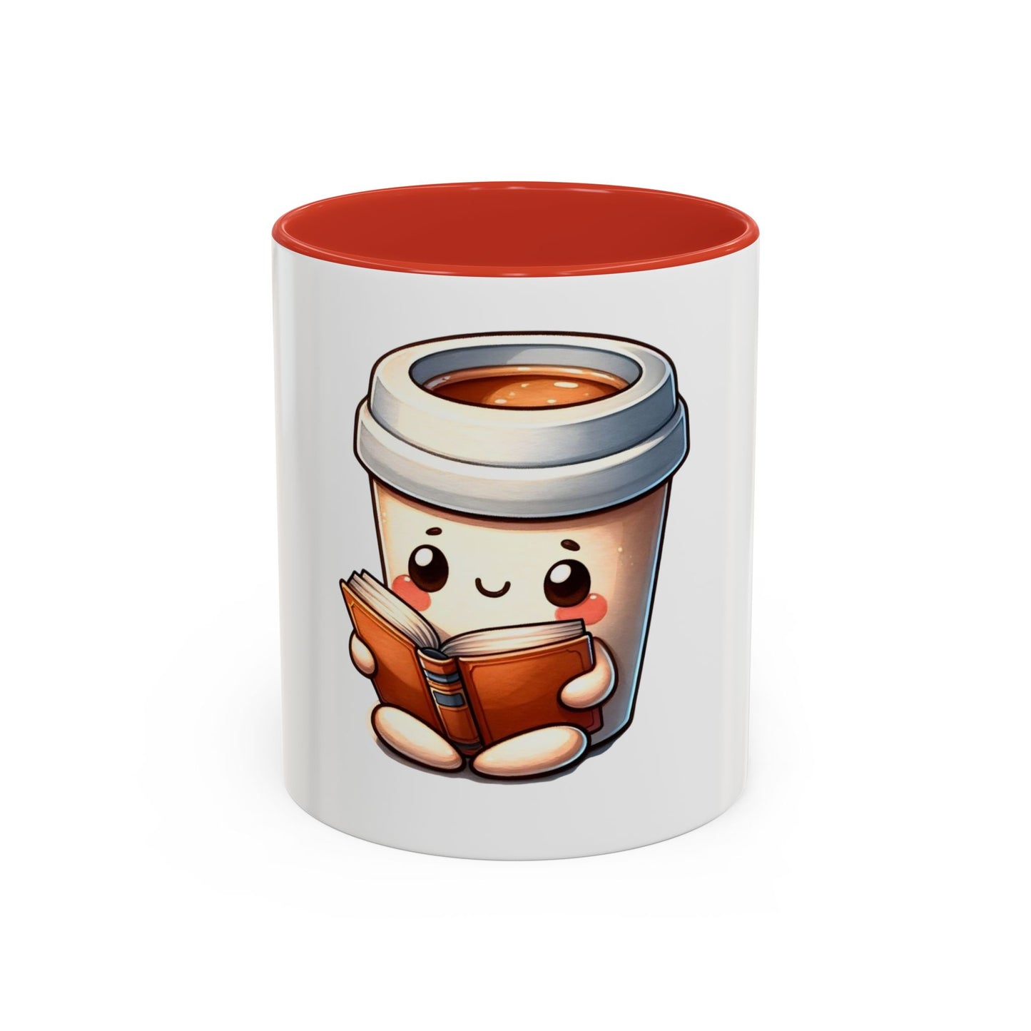 Cute Coffee Mug for Book Lovers, Novelty Mug, Gift for Readers, Caffeine Lover's Cup, Cozy Reading Accessory