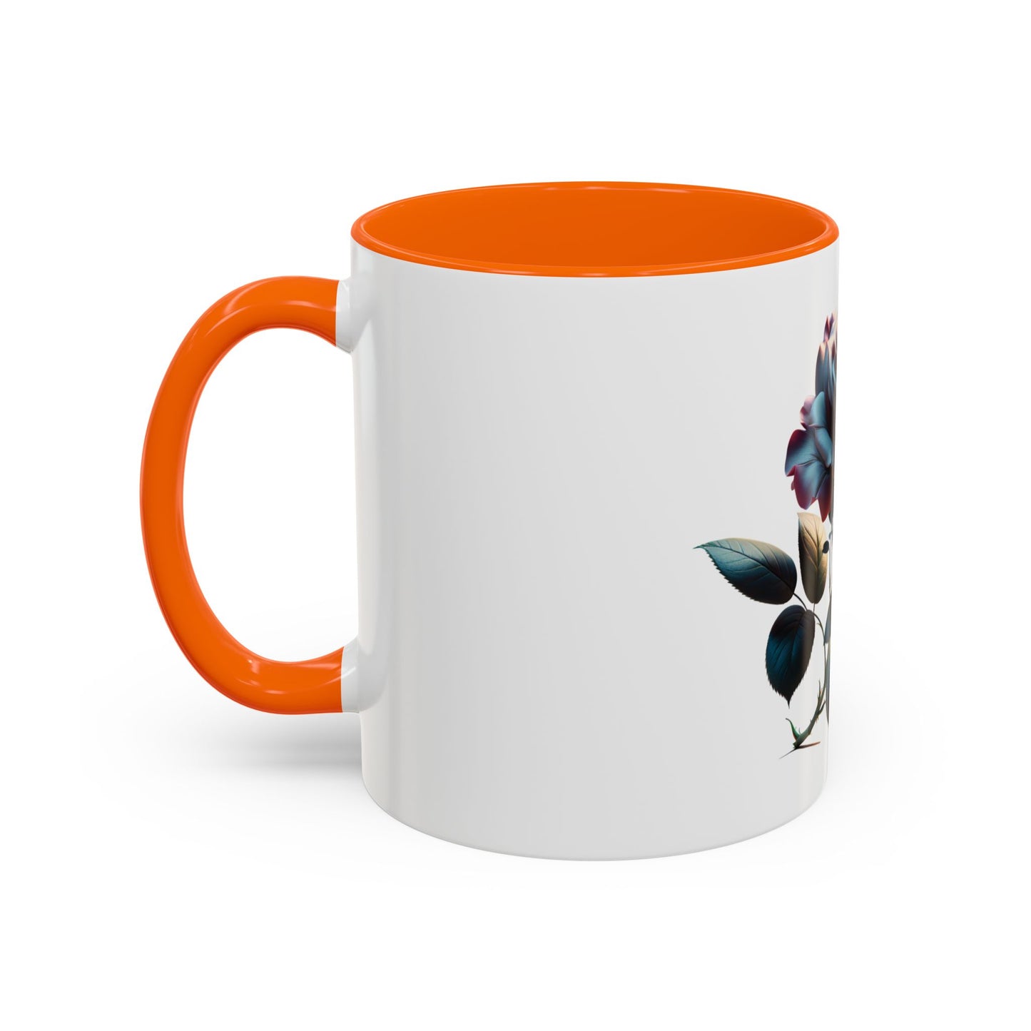 Elegant Rose Accent Coffee Mug - Floral Gift for Tea Lovers, Home Decor, Mother's Day, Valentine's Day, Office Supplies