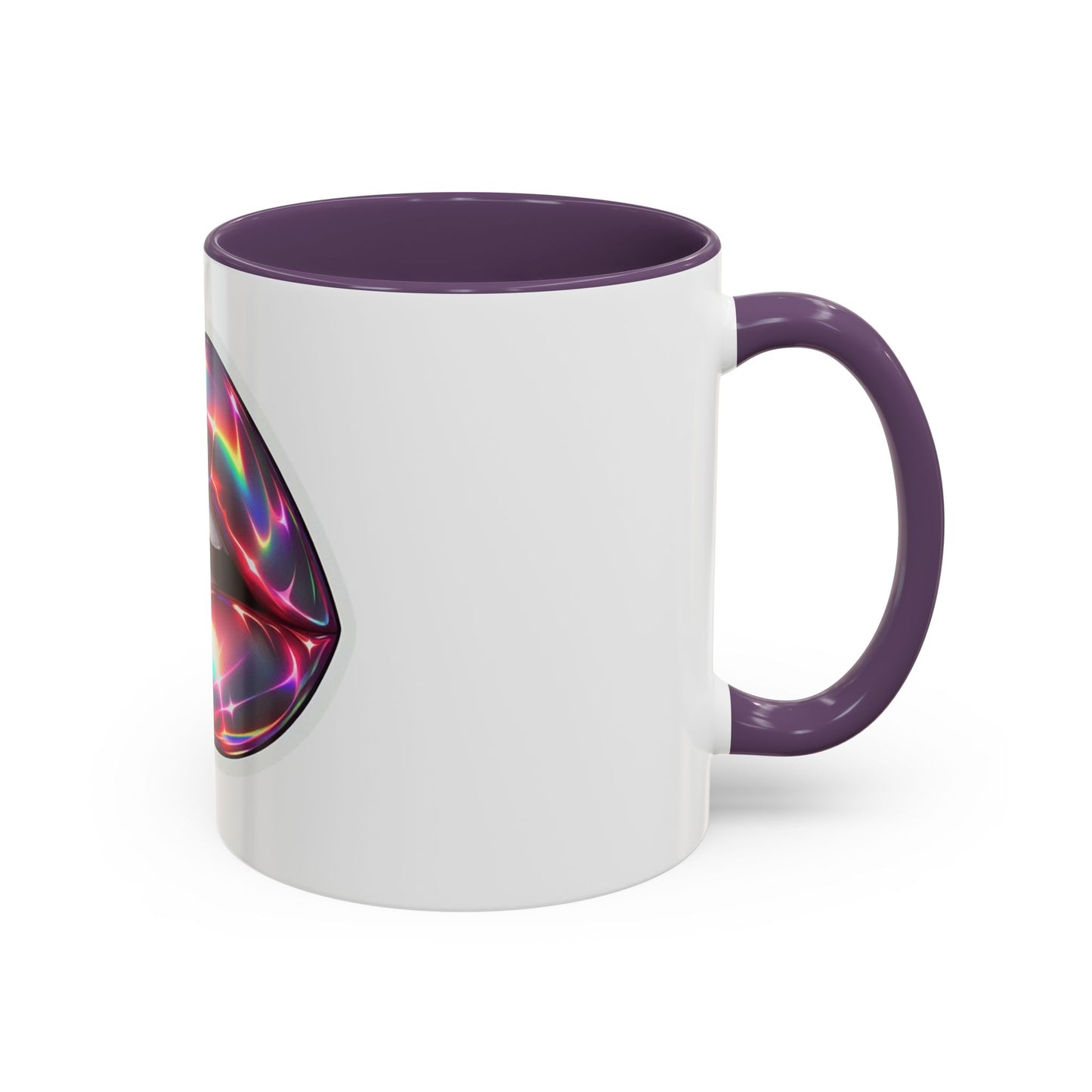 Glossy Lip Art Coffee Mug | Rainbow Kiss Design | Unique Gift for Her, Coffee Lovers, Birthday, Valentine's Day