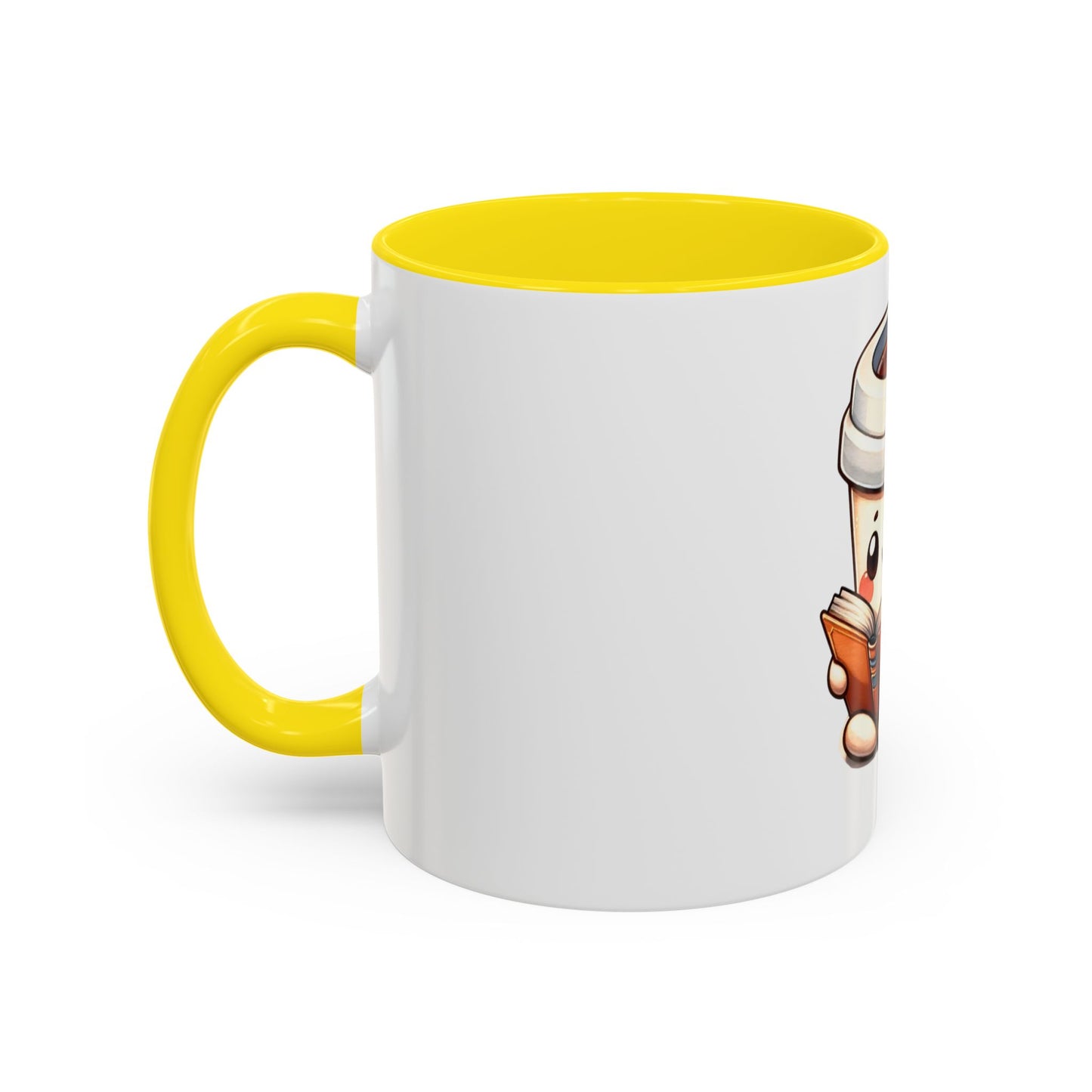 Cute Coffee Mug for Book Lovers, Novelty Mug, Gift for Readers, Caffeine Lover's Cup, Cozy Reading Accessory