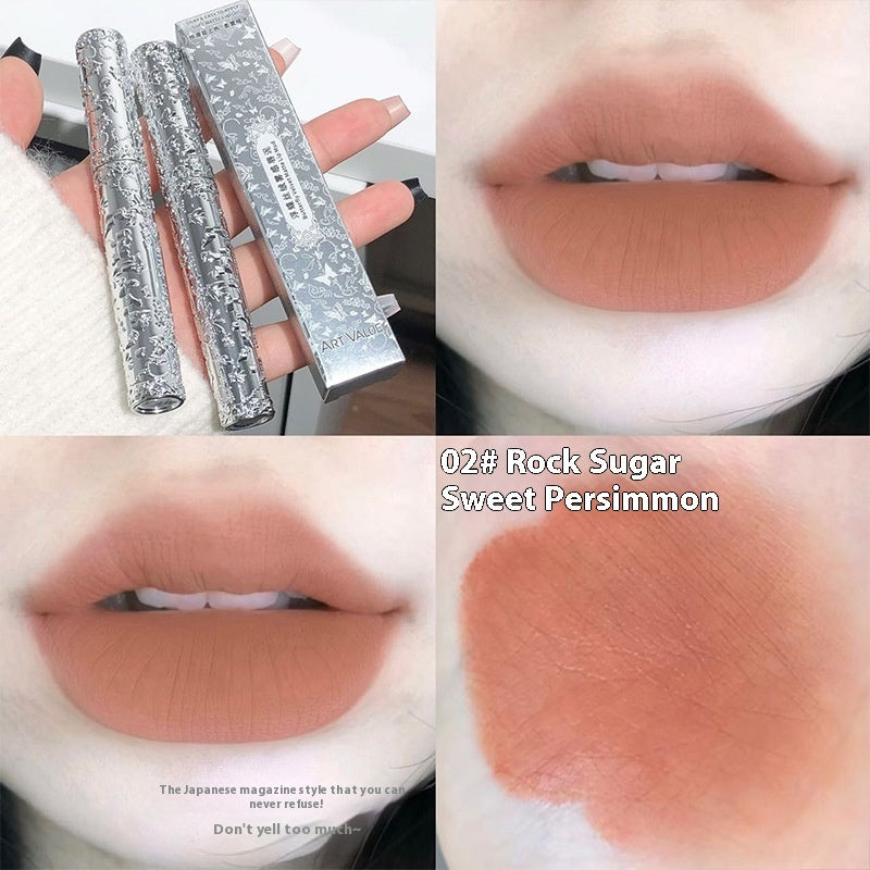 Velvet Mist Lip Mud Matte White Lipstick