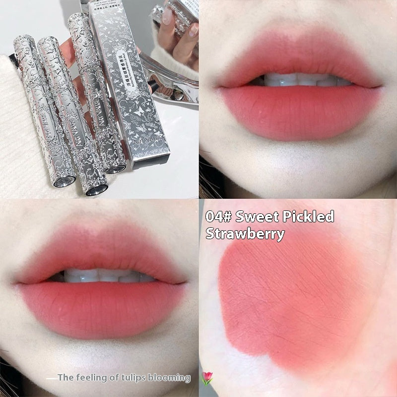 Velvet Mist Lip Mud Matte White Lipstick