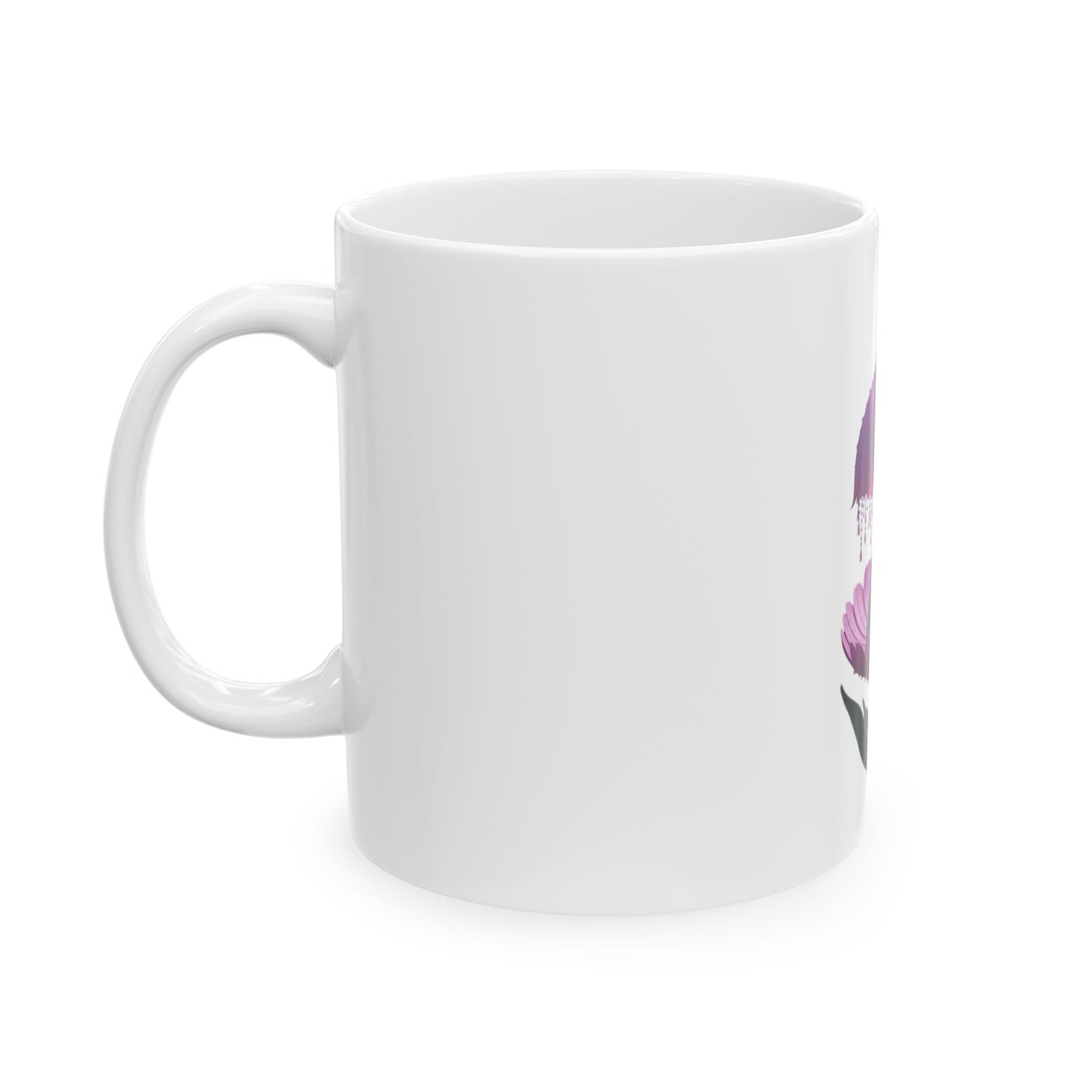 Flowering Hummingbird Ceramic Mug - Floral Coffee Cup, Nature Lover Gift, Botanical Tea Mug, Perfect for Mother's Day, Birthday