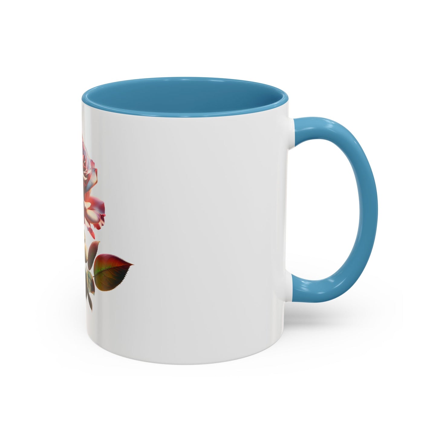 Elegant Rose Accent Coffee Mug - Floral Gift for Tea Lovers, Home Decor, Mother's Day, Valentine's Day, Office Supplies