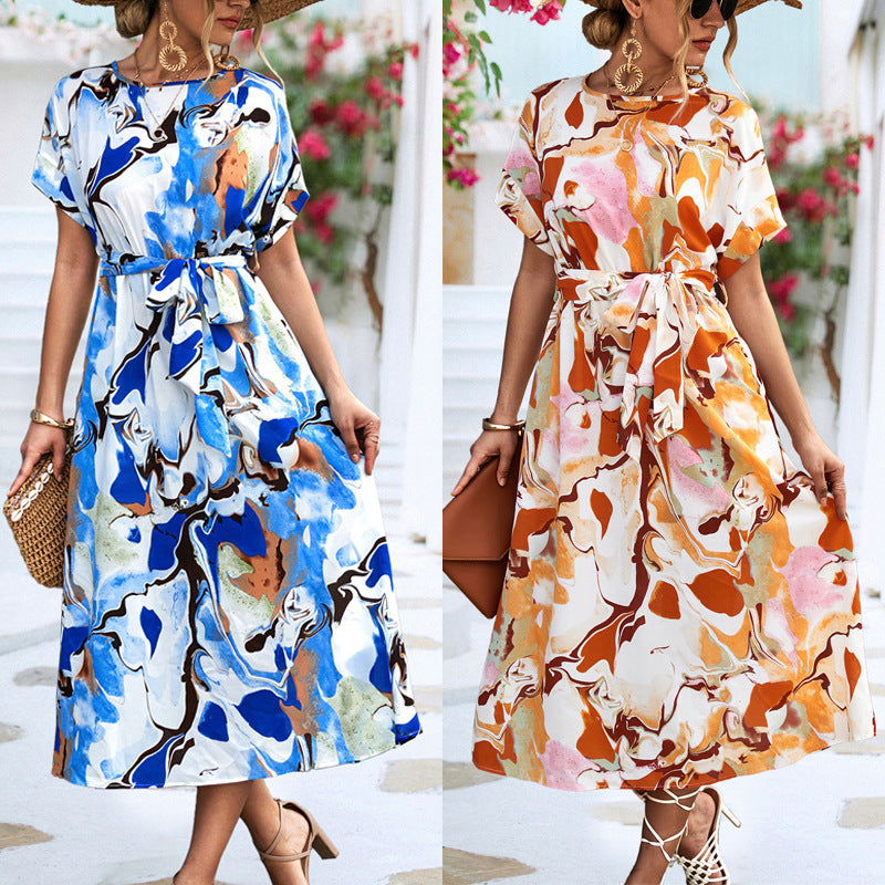 Summer Short-sleeved Dress