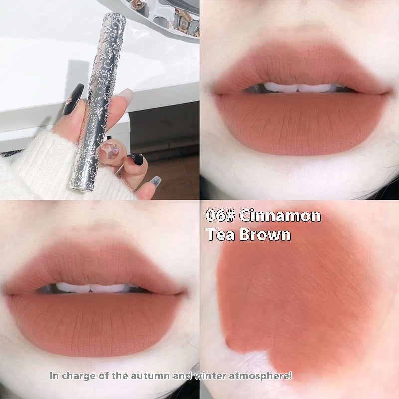 Velvet Mist Lip Mud Matte White Lipstick