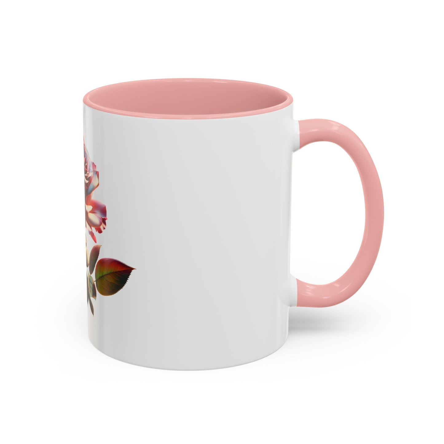 Elegant Rose Accent Coffee Mug - Floral Gift for Tea Lovers, Home Decor, Mother's Day, Valentine's Day, Office Supplies