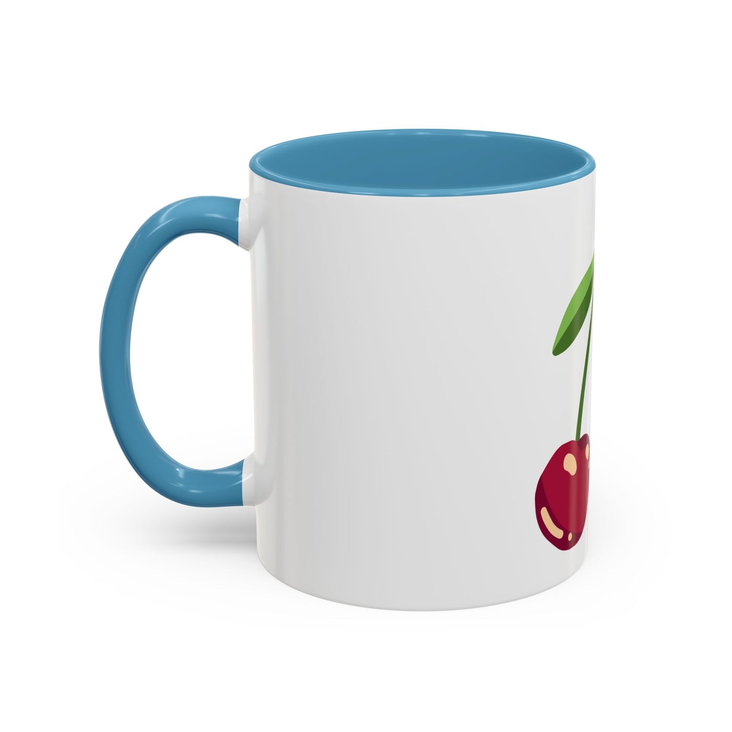 Cherry Delight Accent Coffee Mug - Perfect for Home, Office, Gift Ideas, Summer Vibes, Eco-Friendly Coffee Lovers